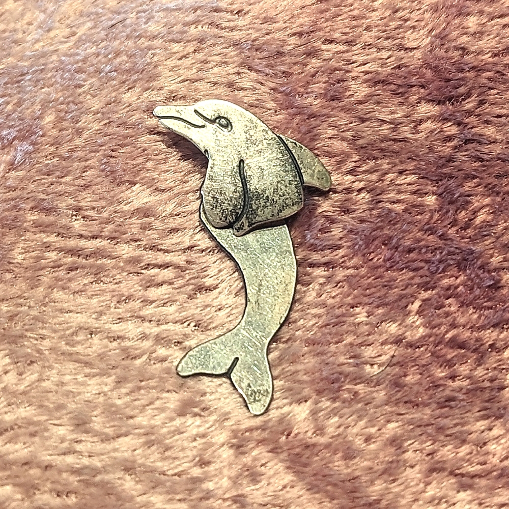 Dolphin Single Sterling Silver Earring